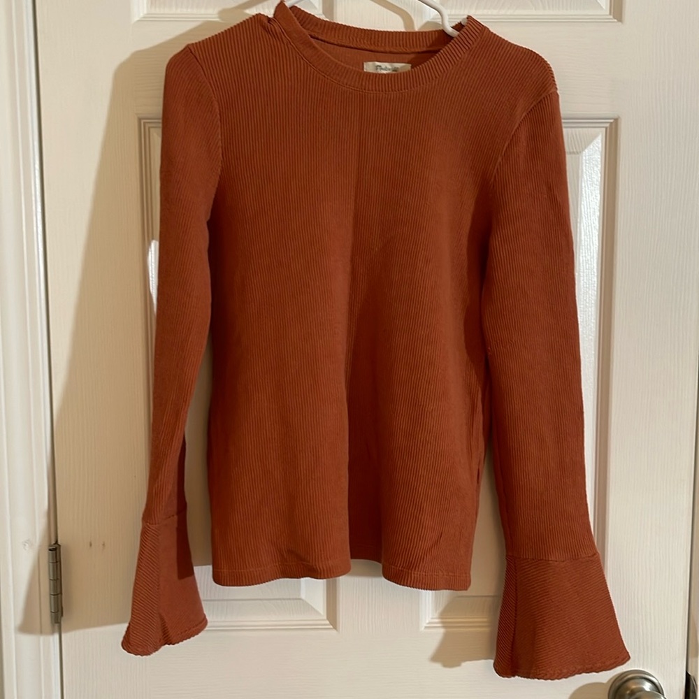 Madewell ribbed long sleeve, size medium